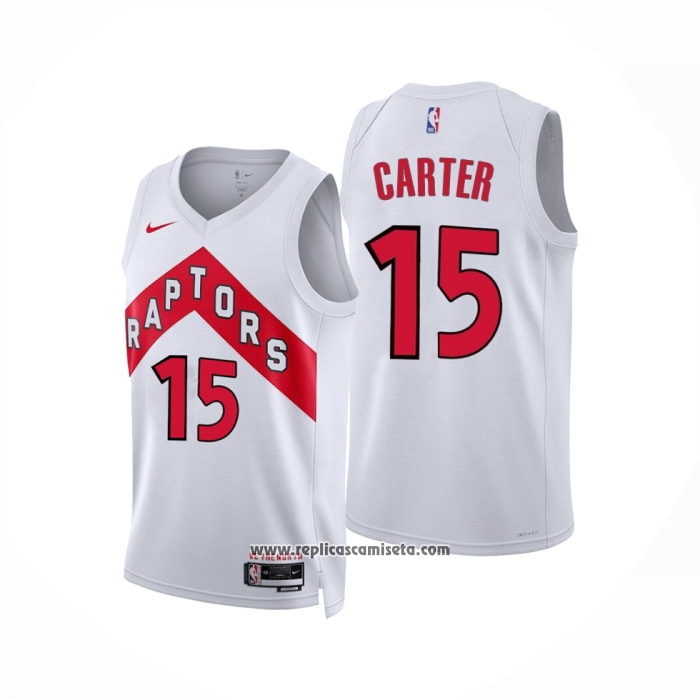 Camiseta Toronto Raptors Vince Carter 15 Association 2022 23 Blanco